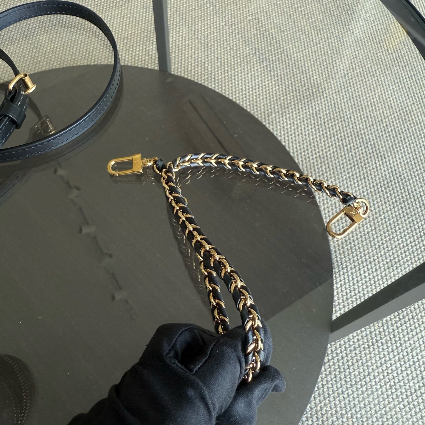 LVT Vanity Chain Pouch Monogram