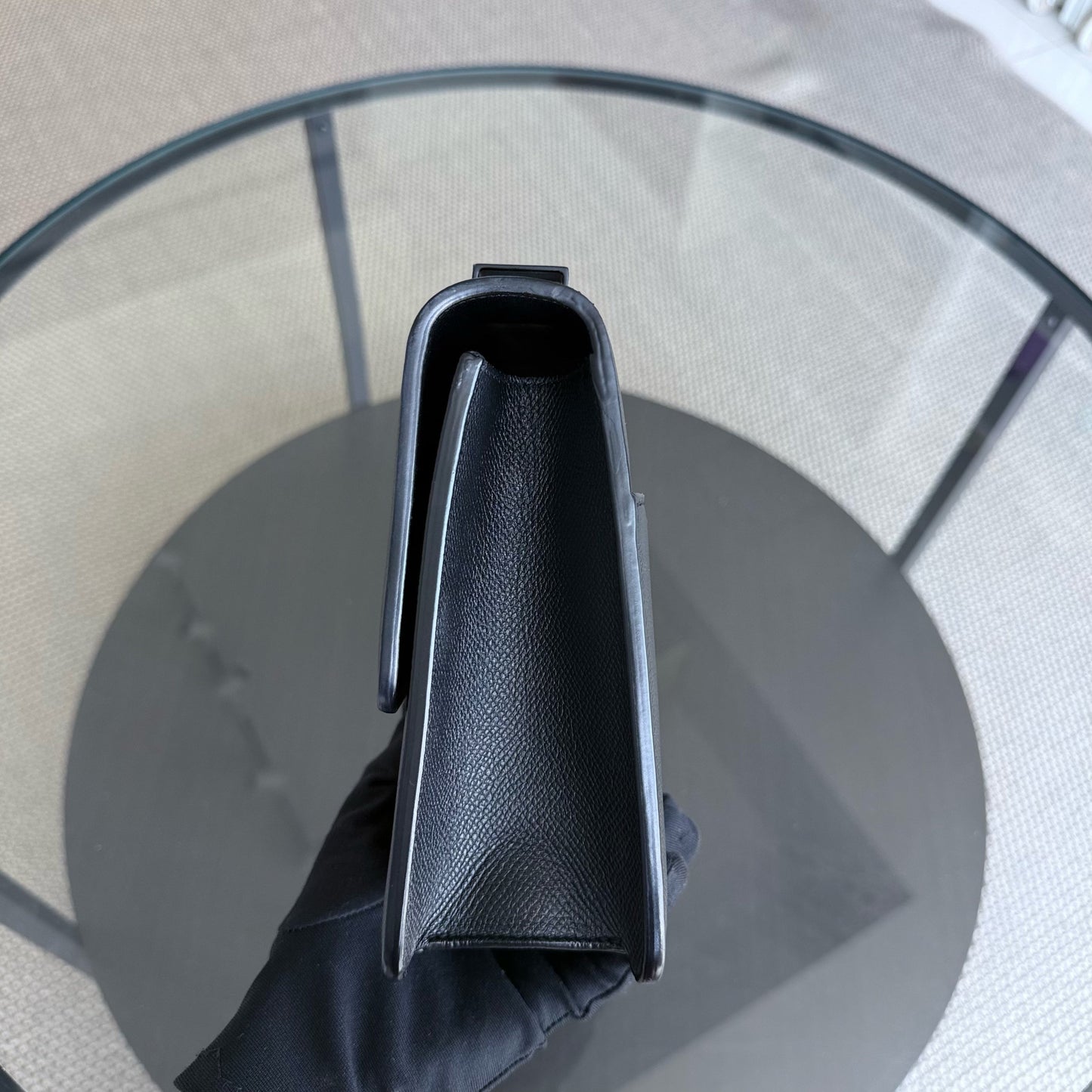 Kovancy 30 Montaigne 30 - Cuir de veau grainé tout noir