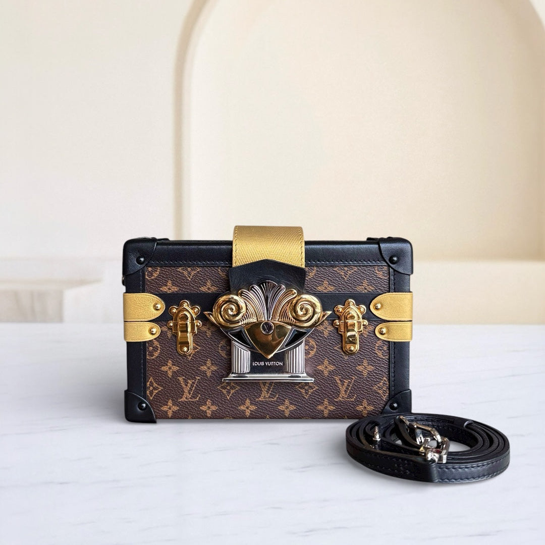 LVT Petite Malle shoulder bag - Monogram canvas box, limited edition