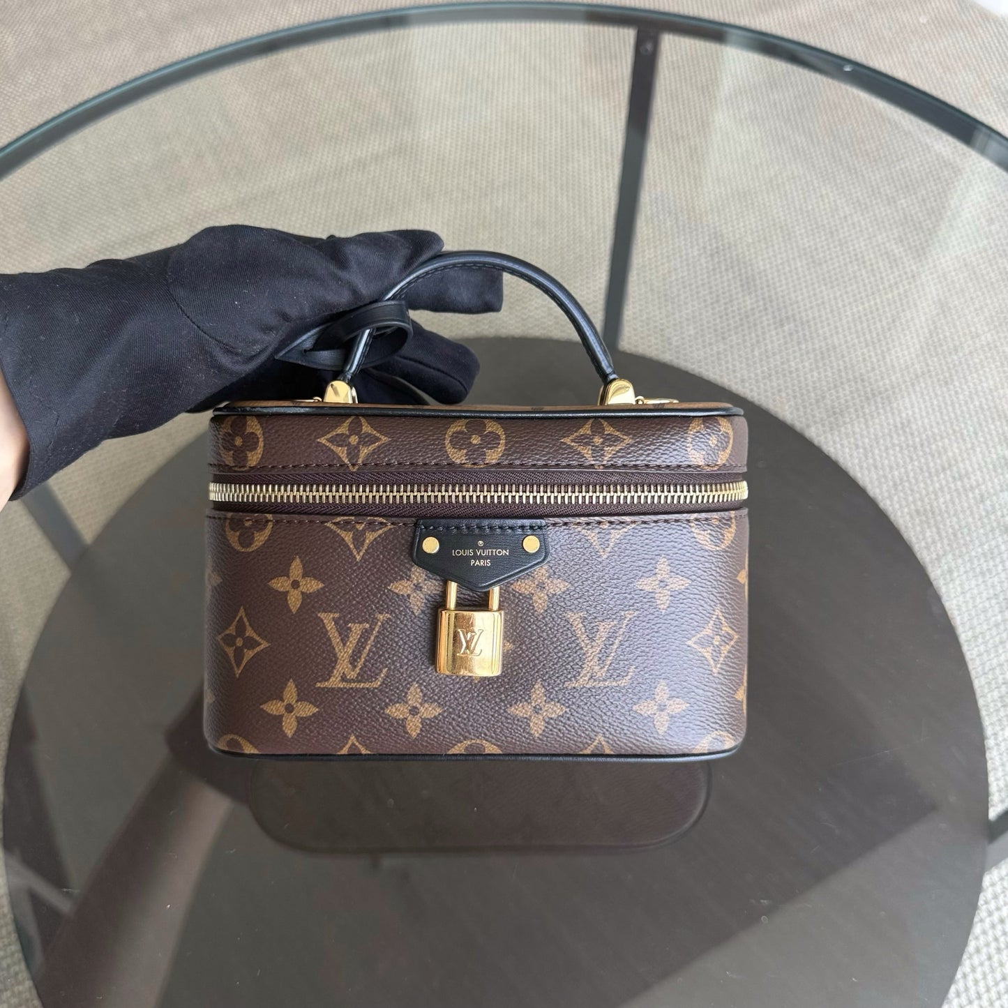 LVT Vanity Chain Pouch Monogram