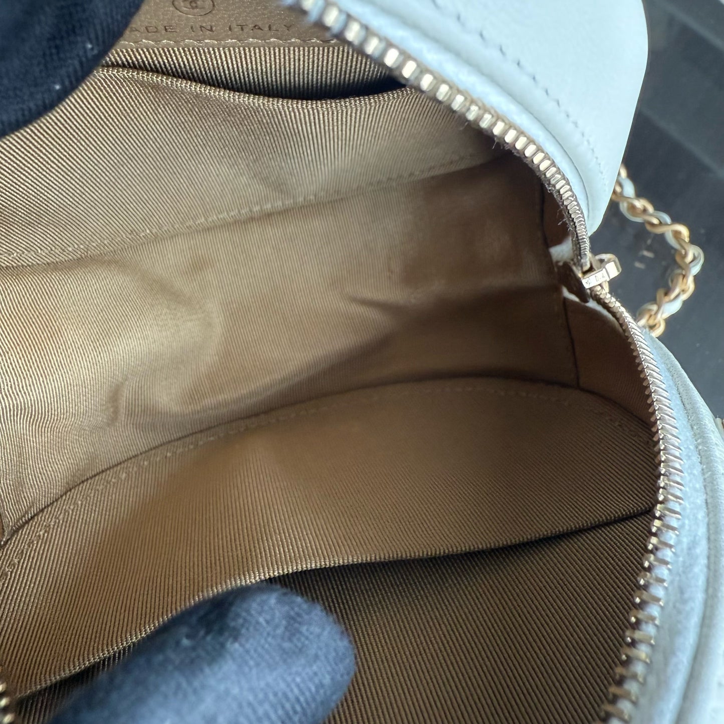 Kovancy Pochette ronde Pearl avec chaîne