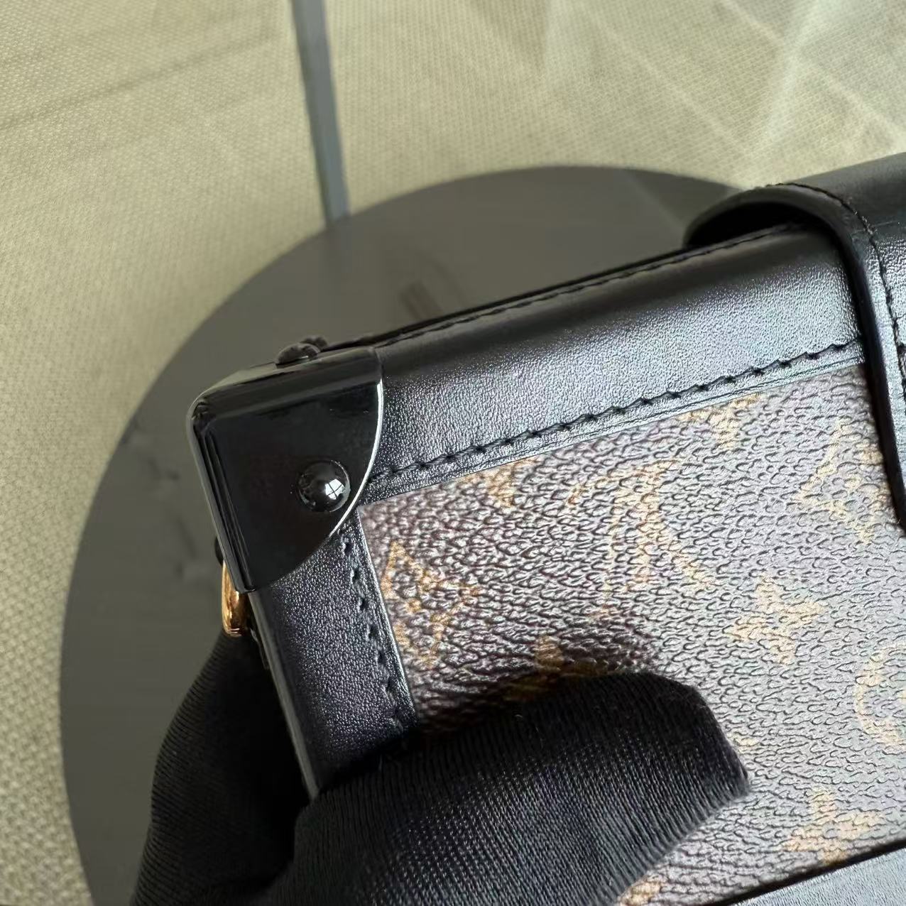 LVT Petite Malle Monogram Box Crossbody Bag