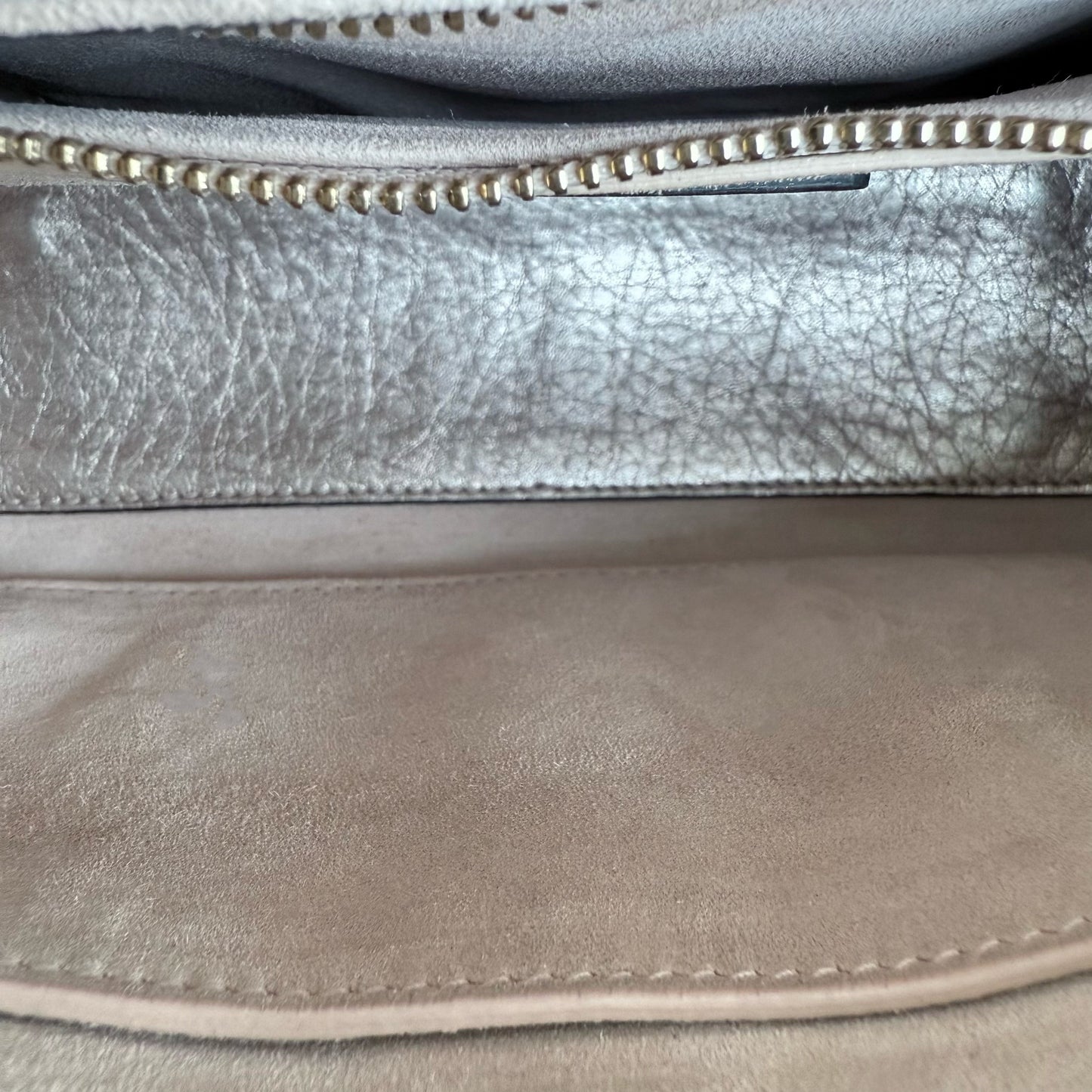 DIO Lady Petite - Cannage Calfskin Rose Gold Metallic Gold Hardware