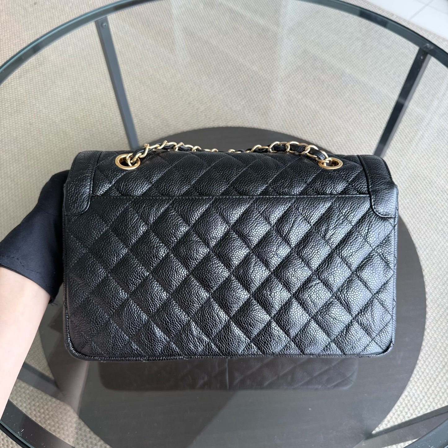 Sac à rabat bicolore saisonnier Kovancy de taille moyenne