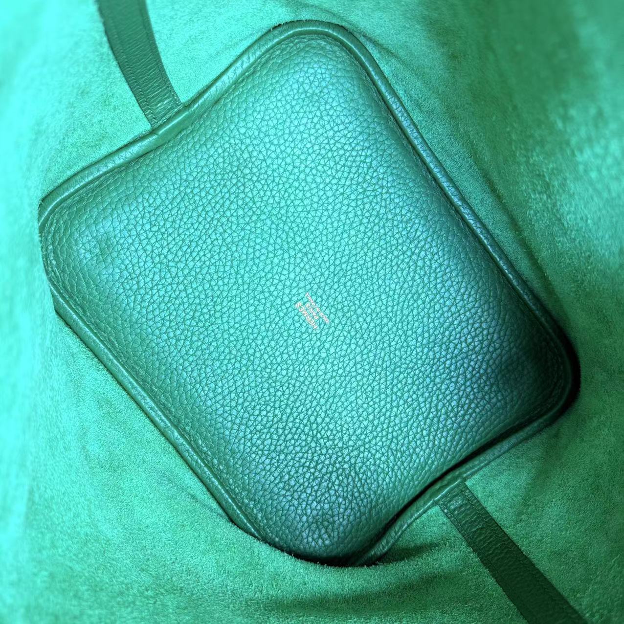 Kovancy Picotin 22 - Bambou Vert Vertigo Cuir Clémence Matériel Doré