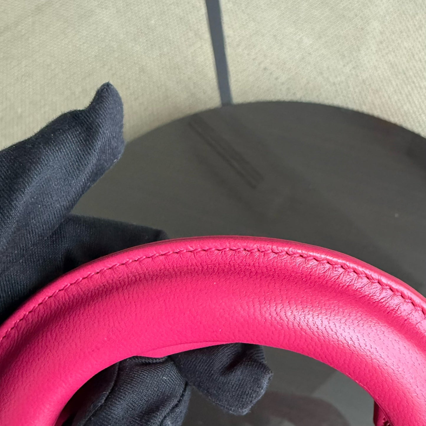 Dior Lady Mini - Bright Pink Cannage Lambskin Adjustable Strap with Gold Hardware