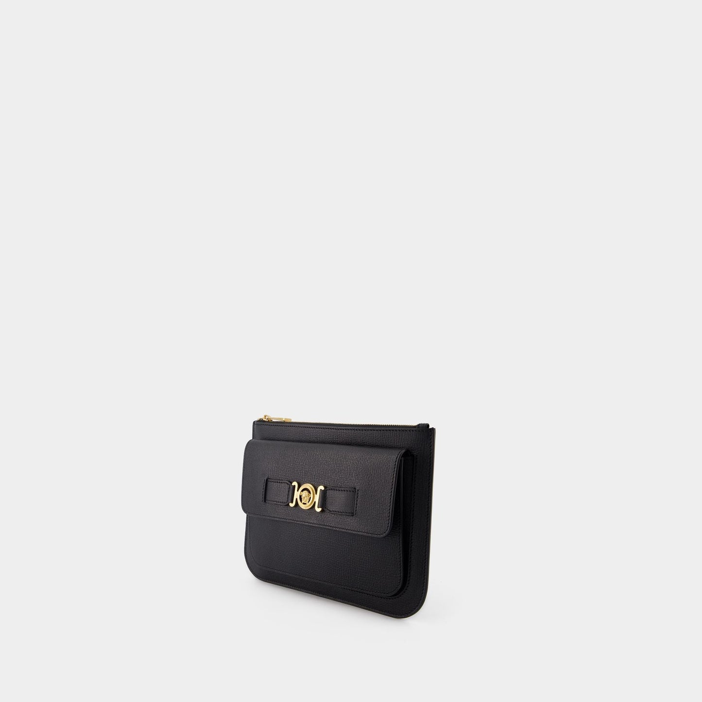 Kovancy Pochette Small Medusa Biggie - Cuir - Noir