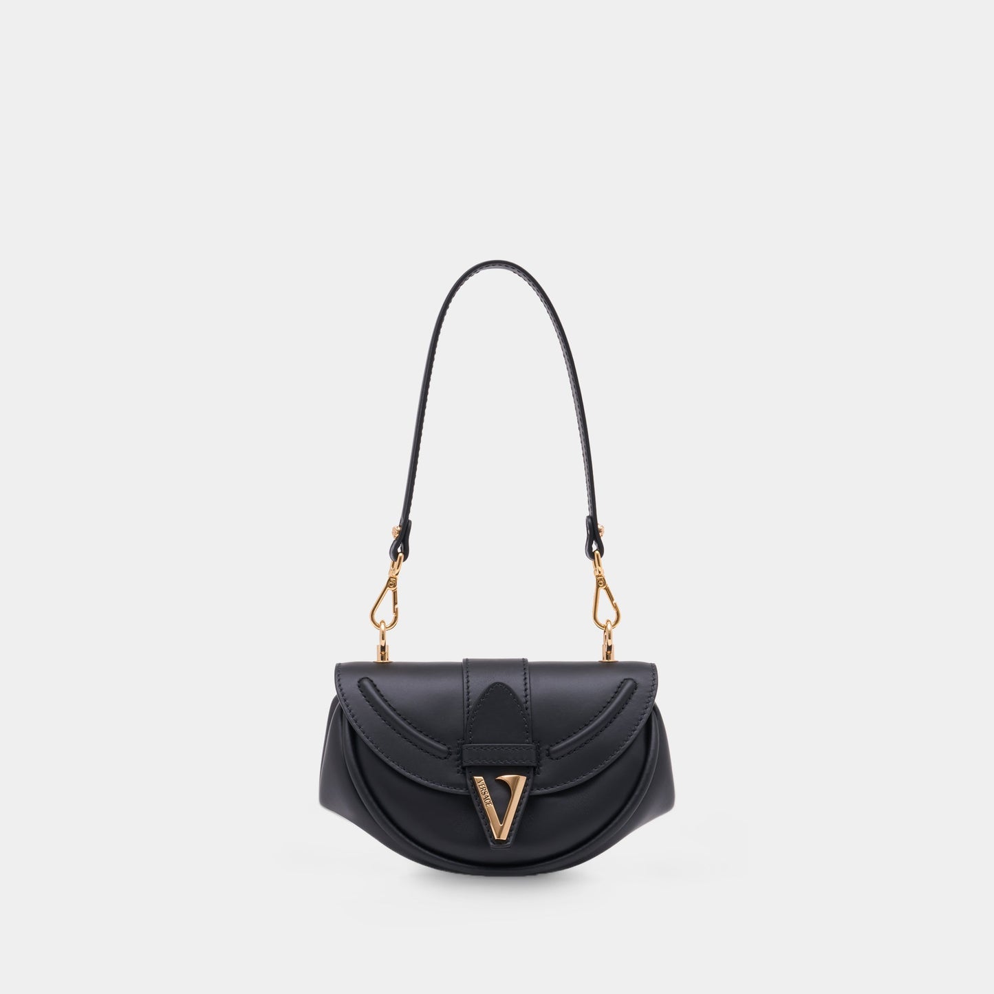 Kovancy Sac Porté Épaule Virtus Small - Cuir - Noir