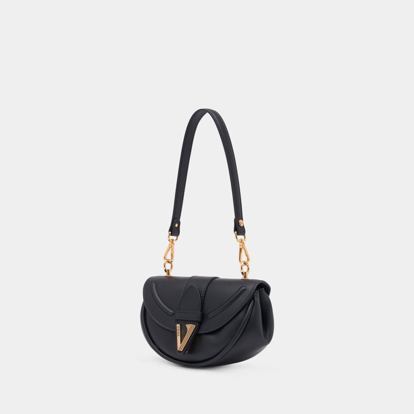 Kovancy Sac Porté Épaule Virtus Small - Cuir - Noir