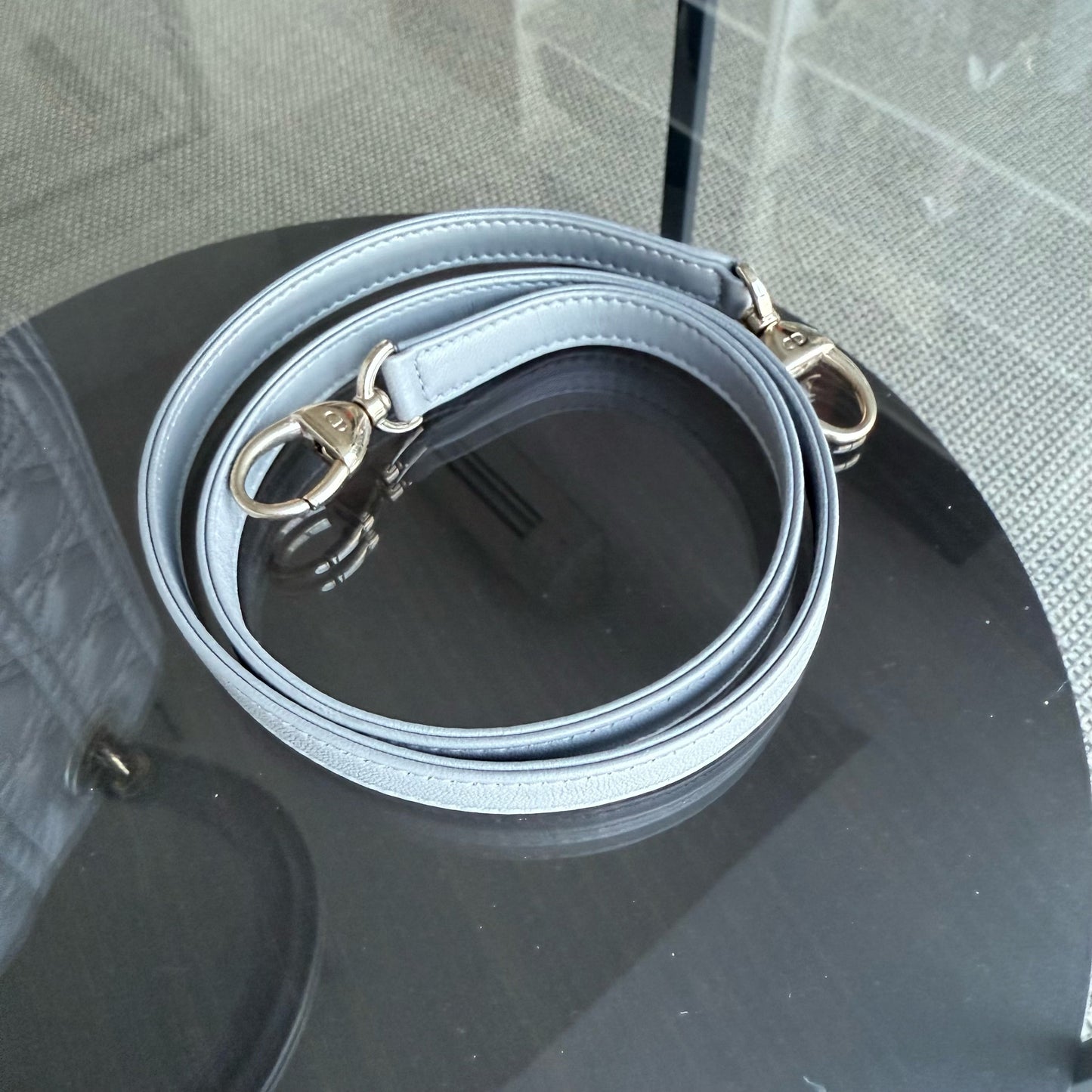 Kovancy Lady Moyen - Cuir d'agneau Canange Gris Quincaillerie dorée