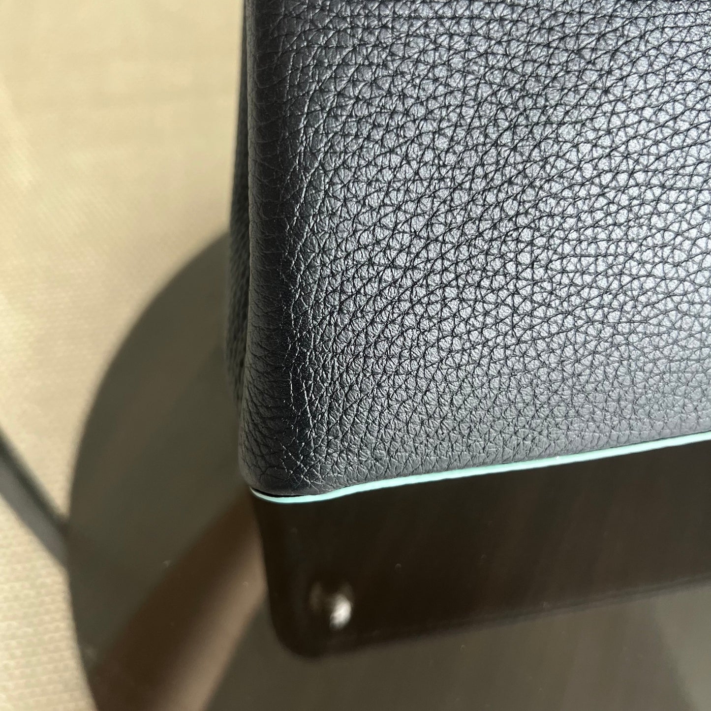 LVT Capucines BB - Black Taurillon Grained Calfskin Silver-colored and Black Hardware