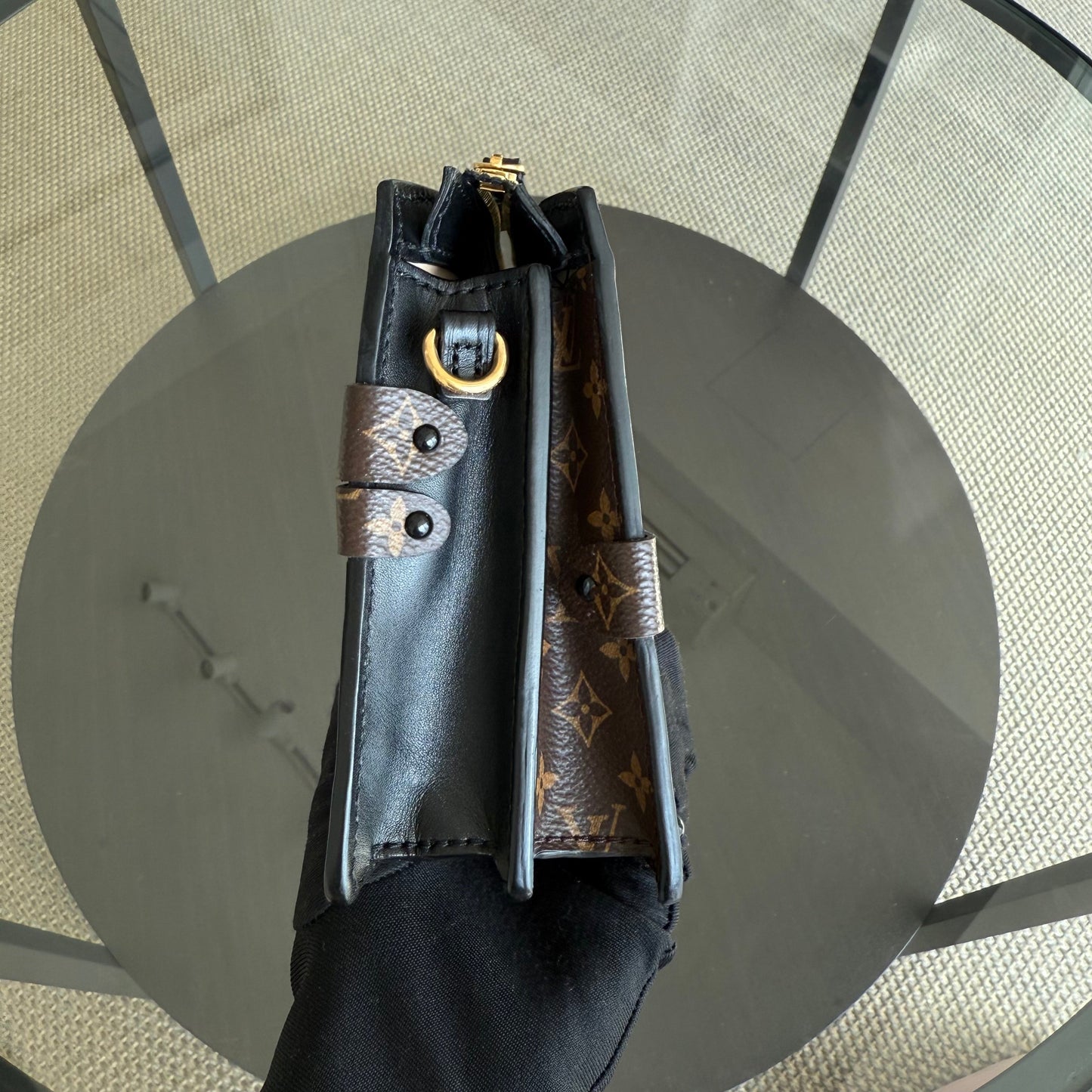 Kovancy Pochette Malle - Toile Monogram Reverse Brown Quincaillerie dorée