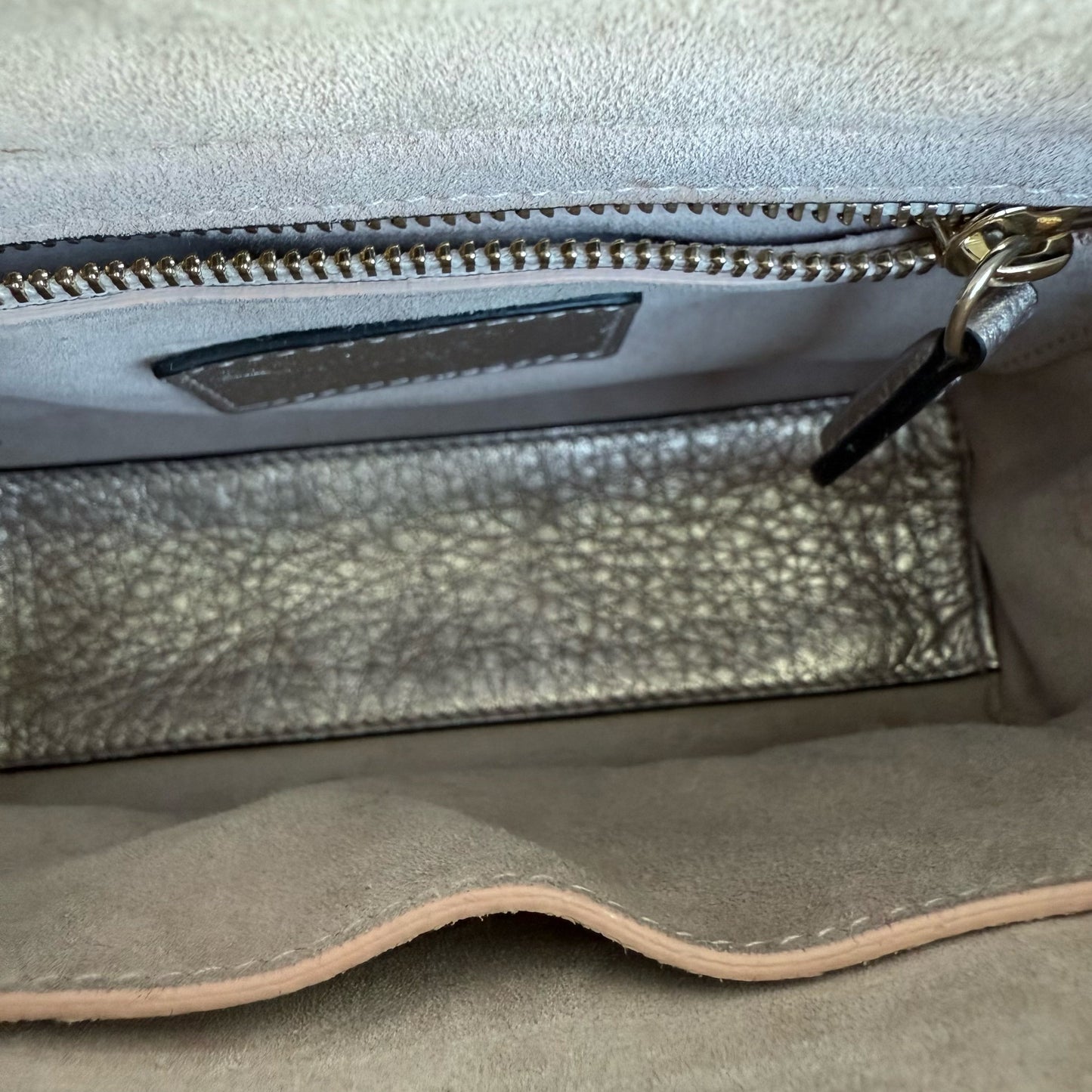 DIO Lady Mini - Rose Gold Metallic Cannage Calfskin