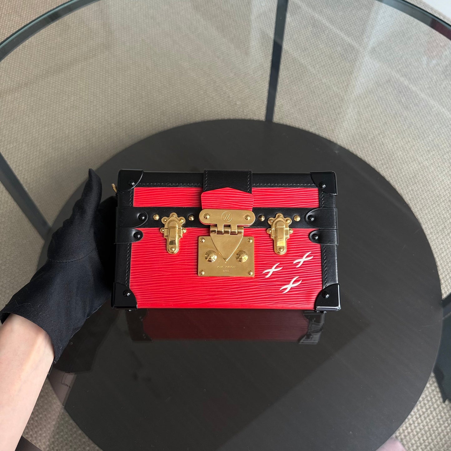 LVT Petite Malle - EPI Leather Red Gold Hardware