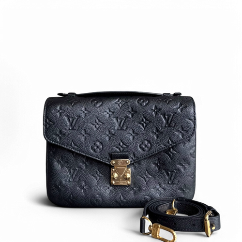 Kovancy Pochette Metis - Monogram Empreinte Cuir Noir Noir Or Quincaillerie