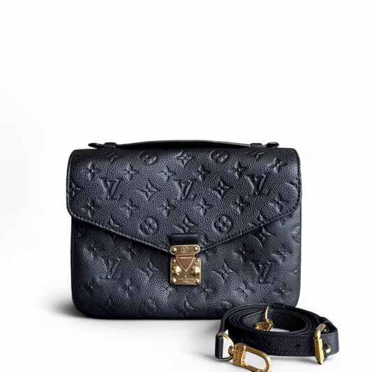 Kovancy Pochette Metis - Monogram Empreinte Cuir Noir Noir Or Quincaillerie