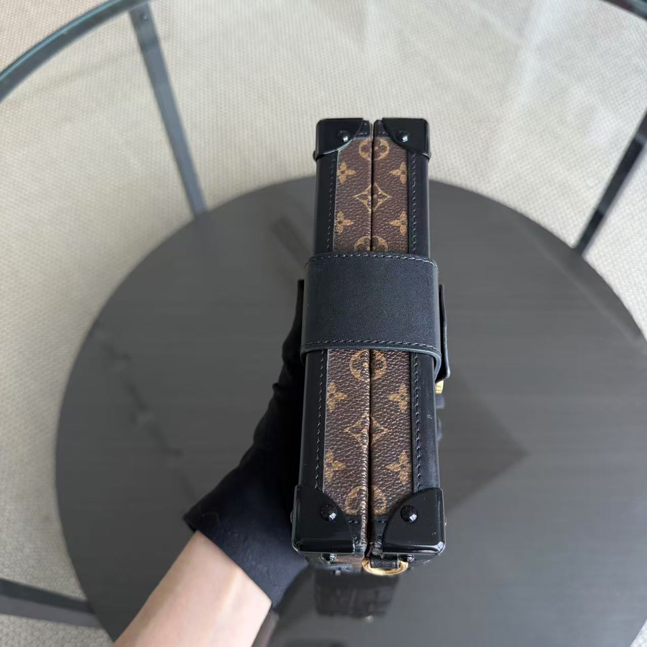 LVT Petite Malle Monogram Box Crossbody Bag
