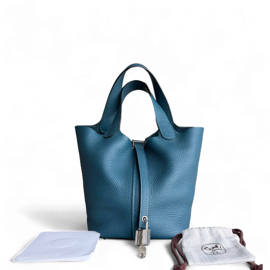 Kovancy Picotin 18 - TC Clémence Cuir Colvert Bleu Palladium Accastillage Argent
