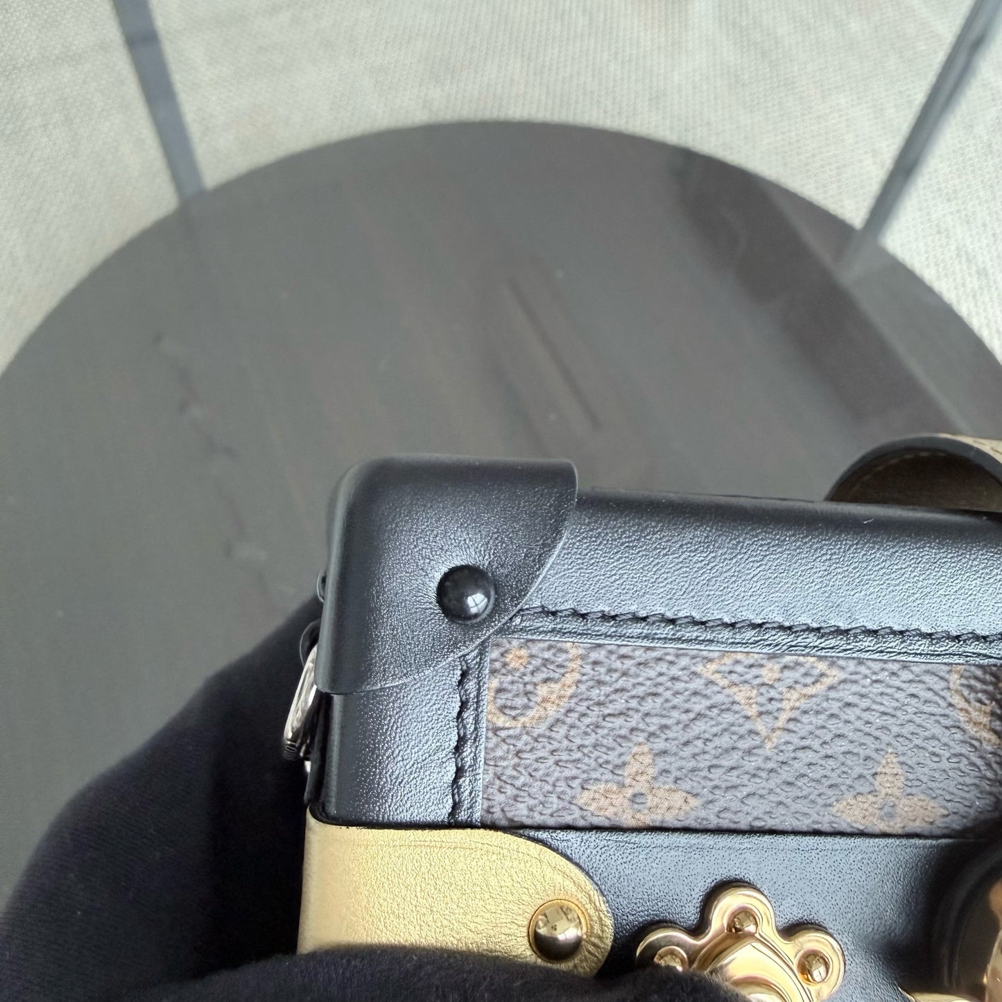LVT Petite Malle shoulder bag - Monogram canvas box, limited edition