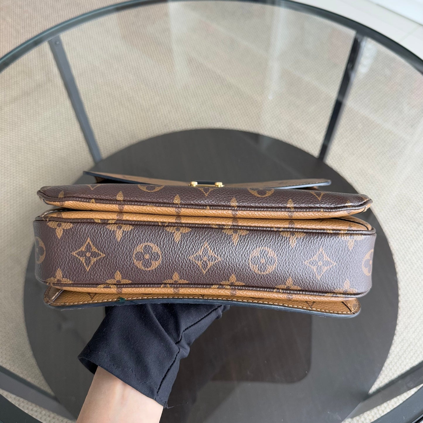 Kovancy Pochette Metis - Toile Monogram inversée Matériel doré