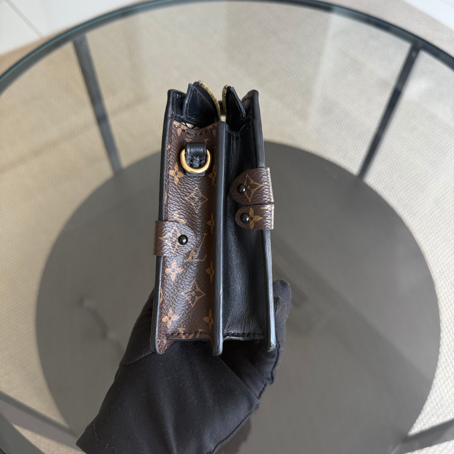 Kovancy Pochette Malle - Toile Monogram Reverse Brown Quincaillerie dorée