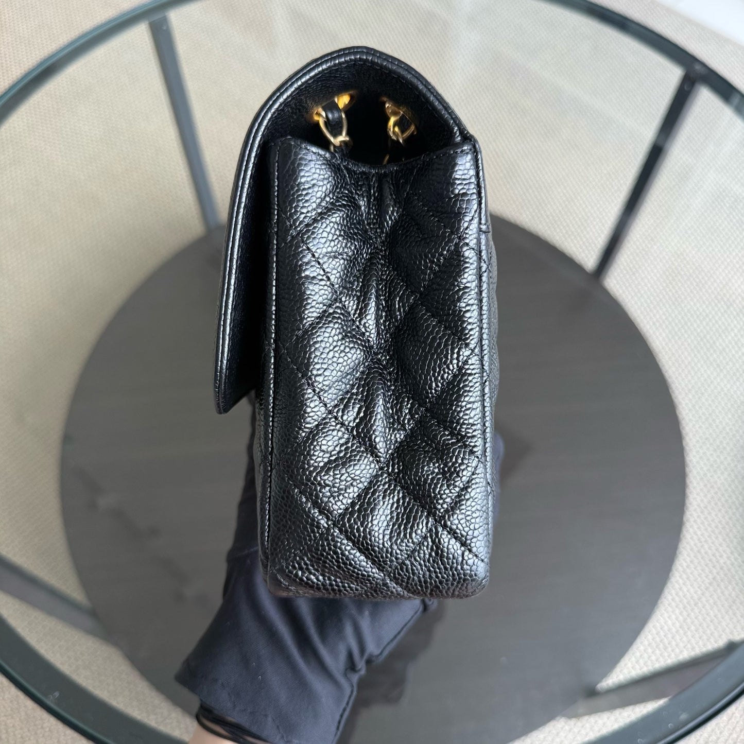 Sac à rabat bicolore saisonnier Kovancy de taille moyenne
