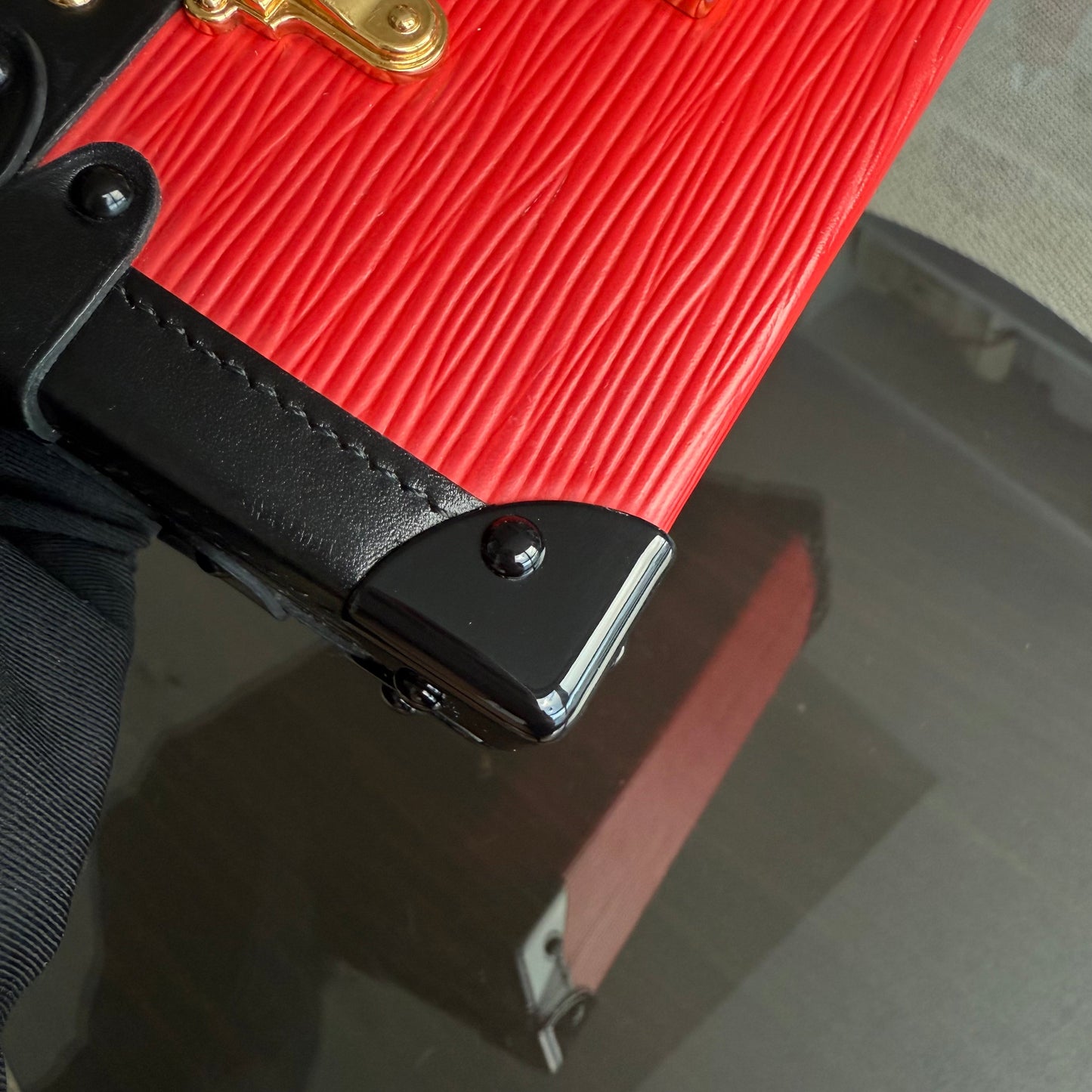 LVT Petite Malle - EPI Leather Red Gold Hardware