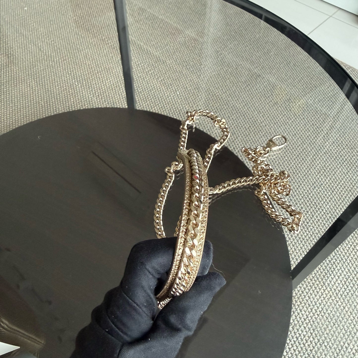 Kovancy Lady Mini - Lézard exotique Or Quincaillerie dorée