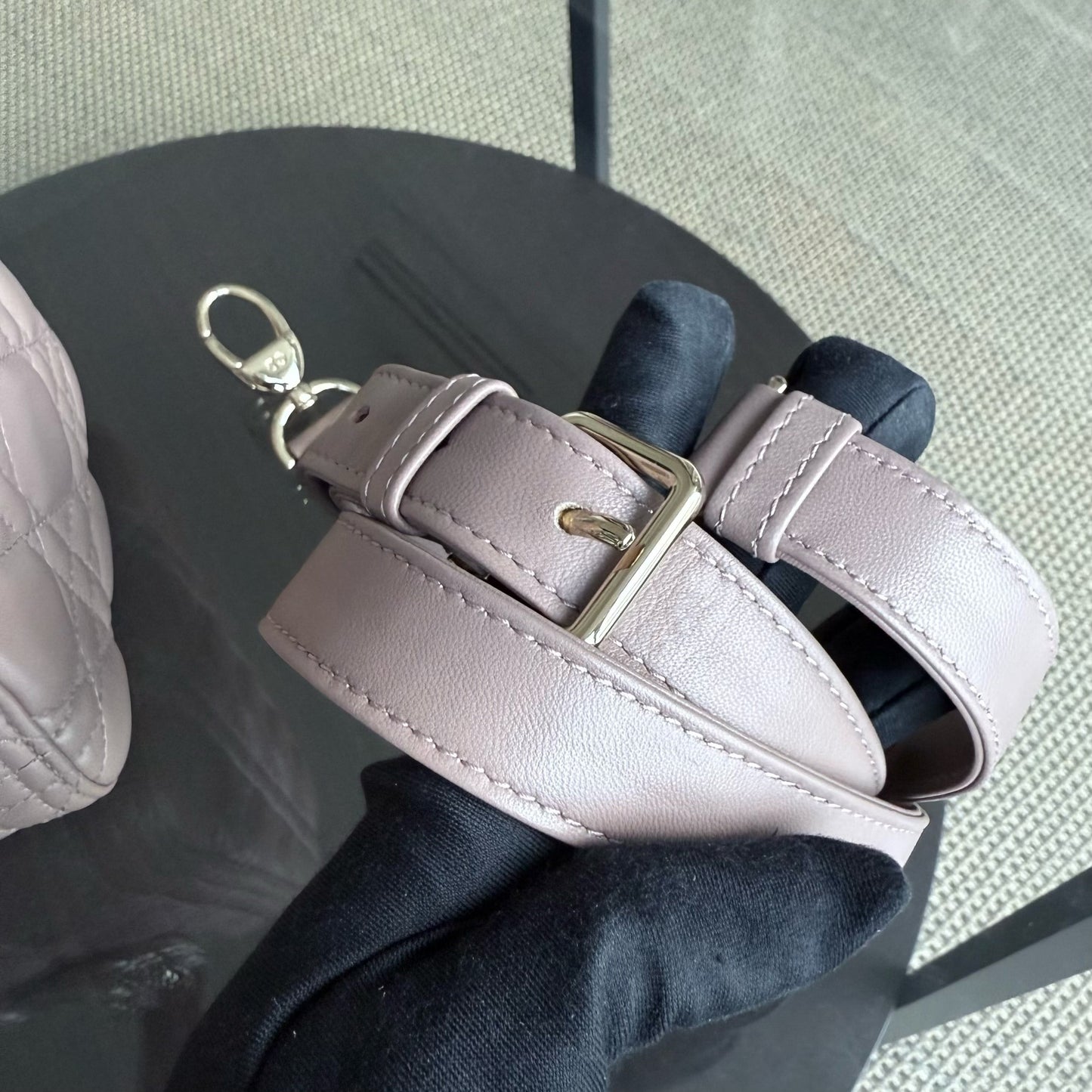 Kovancy Lady Moyen - Cuir d'agneau Canange Blush Quincaillerie dorée