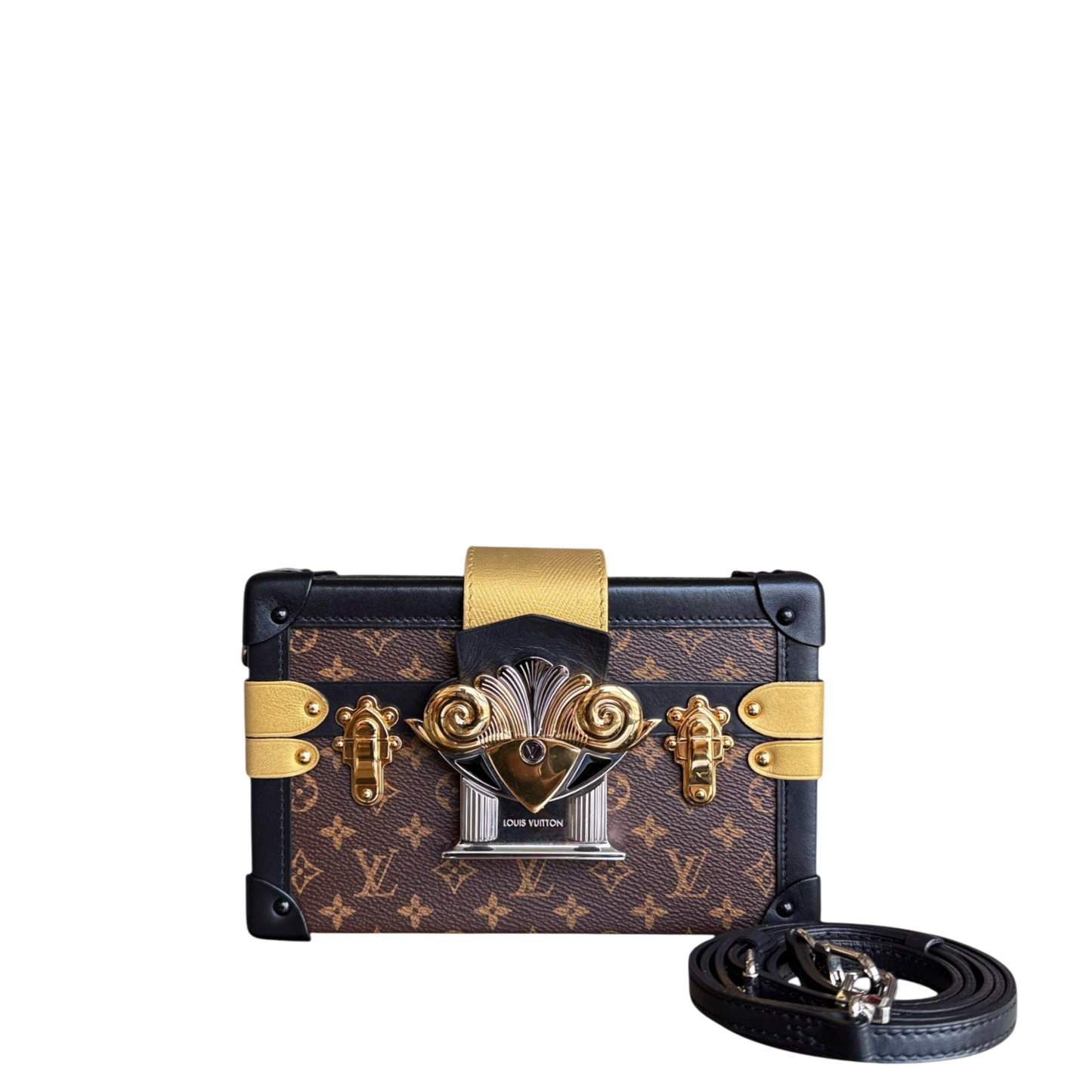 LVT Petite Malle shoulder bag - Monogram canvas box, limited edition