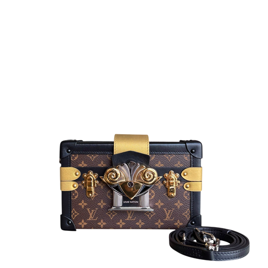 Kovancy Sac bandoulière Petite Malle - Boîte Monogram en toile, édition limitée