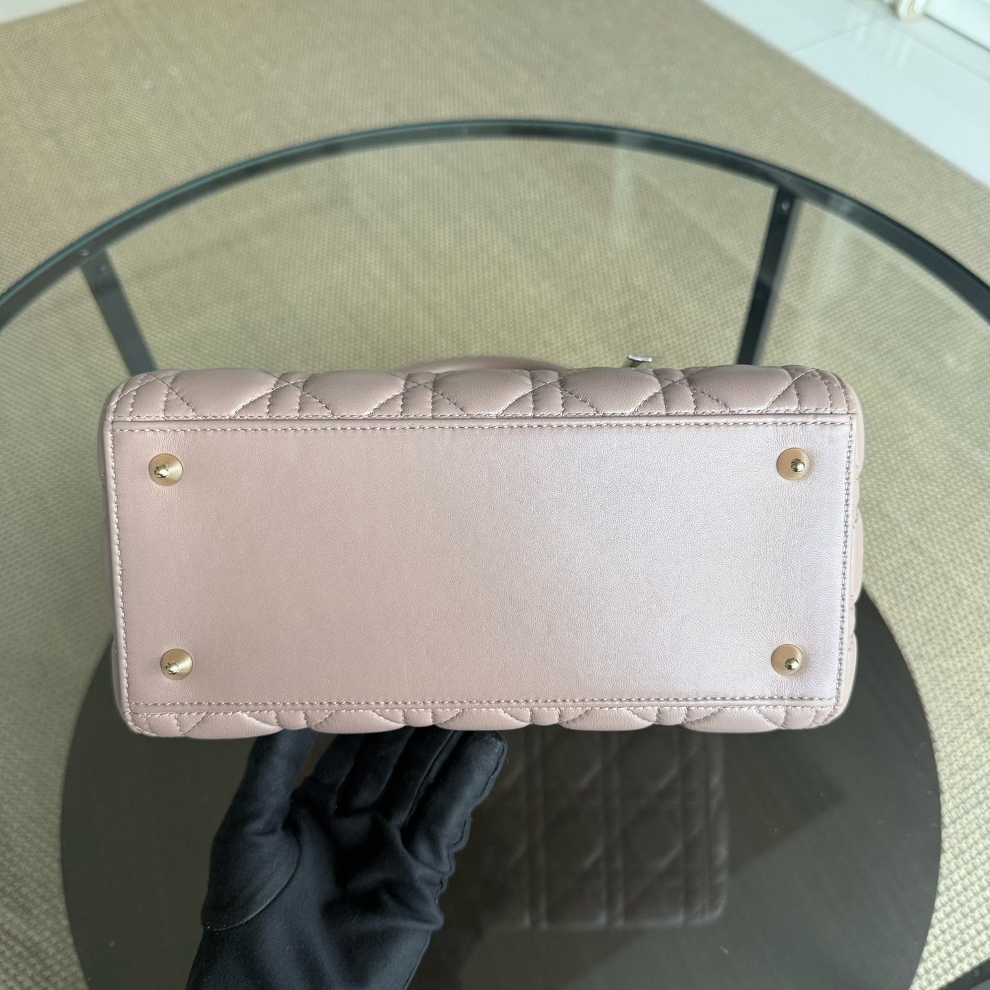 Kovancy Lady Moyen - Cuir d'agneau Canange Blush Quincaillerie dorée