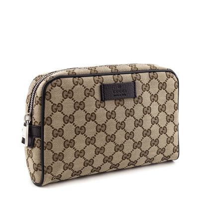 Beige Canvas Belt Bag