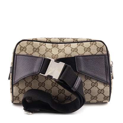 Beige Canvas Belt Bag