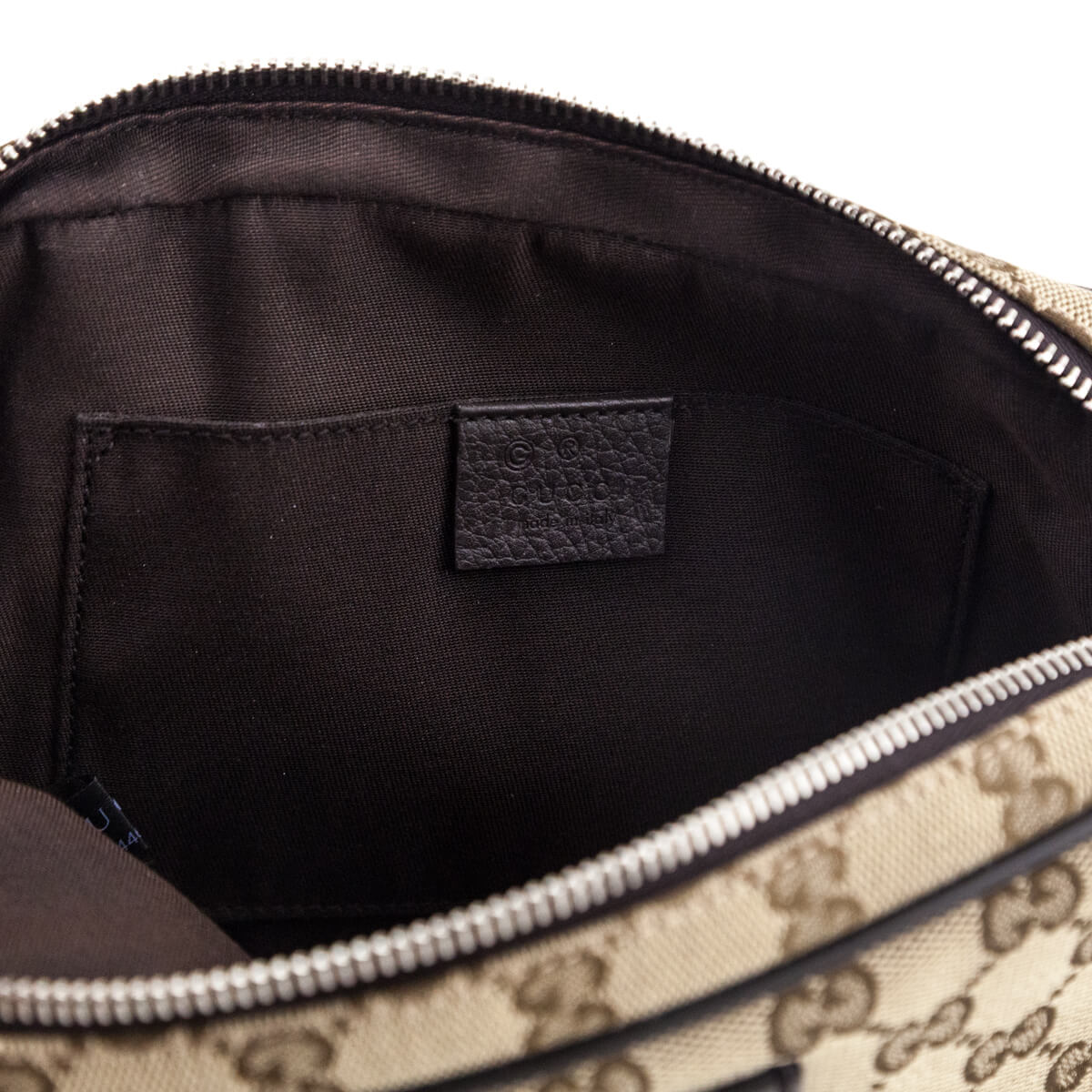 Kovancy Beige GG Canvas Belt Bag