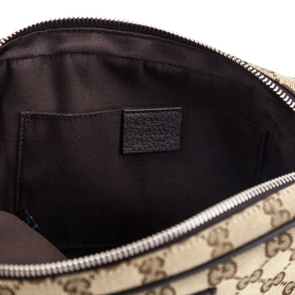 Beige Canvas Belt Bag
