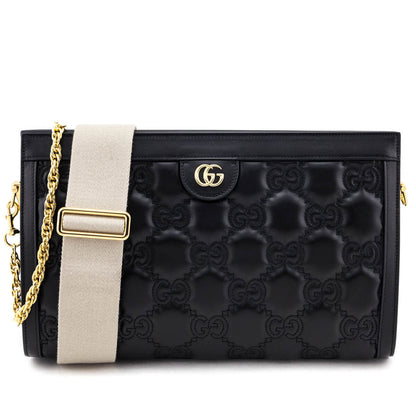 Black Calfskin Matelasse