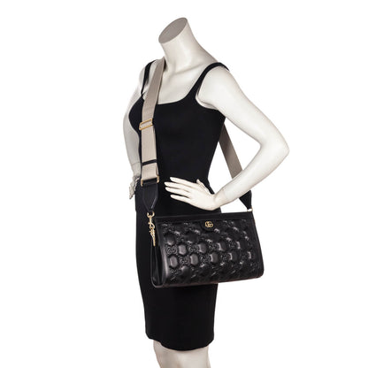 Black Calfskin Matelasse