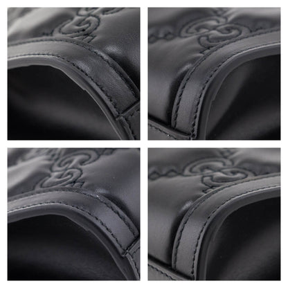 Black Calfskin Matelasse
