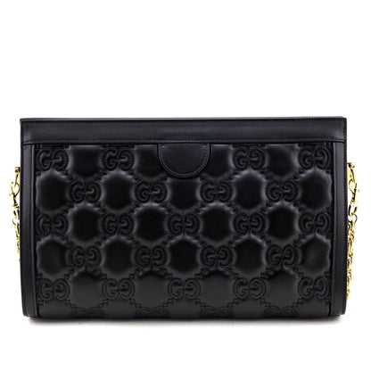 Black Calfskin Matelasse