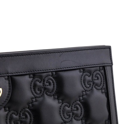 Black Calfskin Matelasse