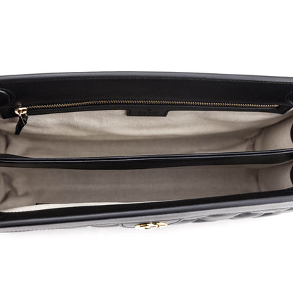 Black Calfskin Matelasse