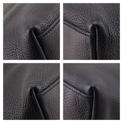 Black Pebbled Calfskin