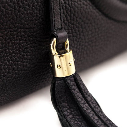 Black Pebbled Calfskin