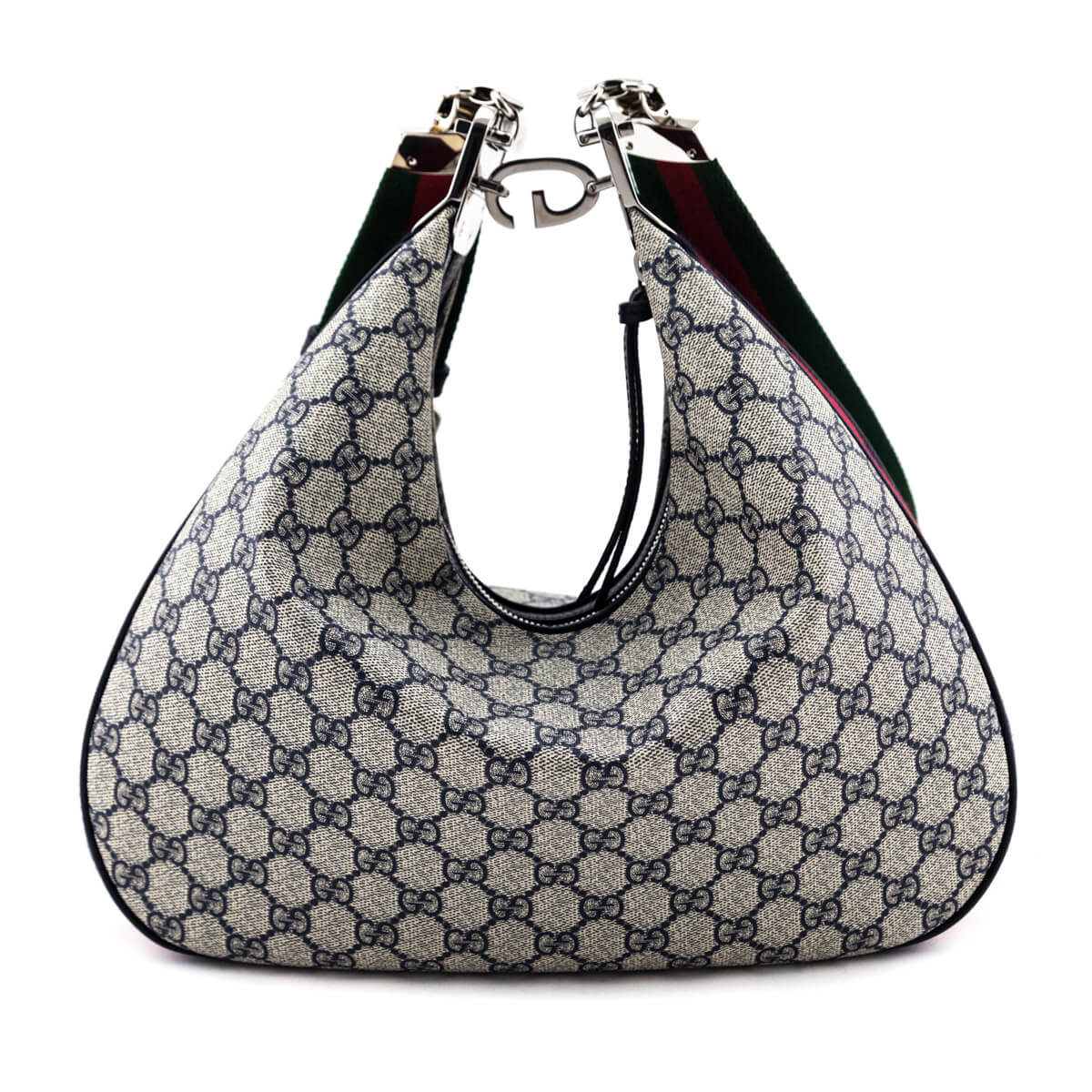 Kovancy Blue & Beige GG Supreme Large Attache Bag