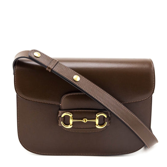 Kovancy Brown Sugar Azalea Calfskin Horsebit 1955 Shoulder Bag