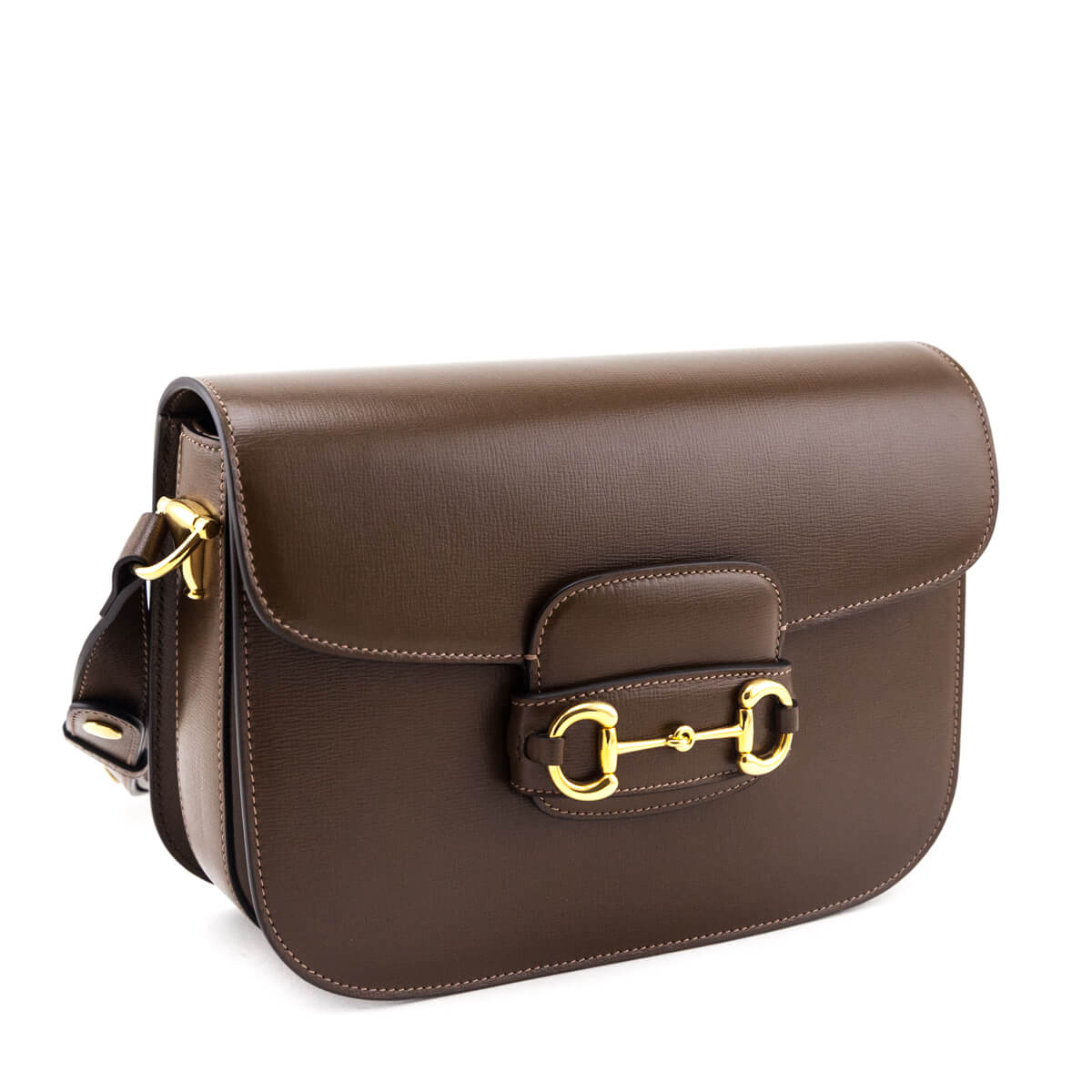 Kovancy Brown Sugar Azalea Calfskin Horsebit 1955 Shoulder Bag