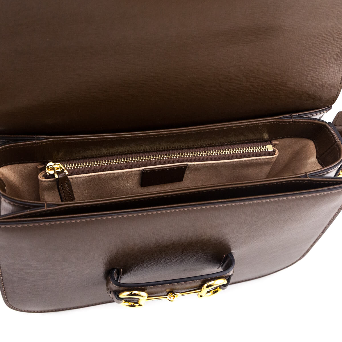 Kovancy Brown Sugar Azalea Calfskin Horsebit 1955 Shoulder Bag