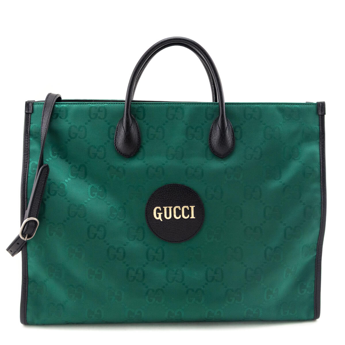 Kovancy Green Econyl Nylon Monogram Large Off The Grid Tote Bag