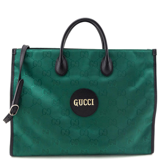 Kovancy Green Econyl Nylon Monogram Large Off The Grid Tote Bag